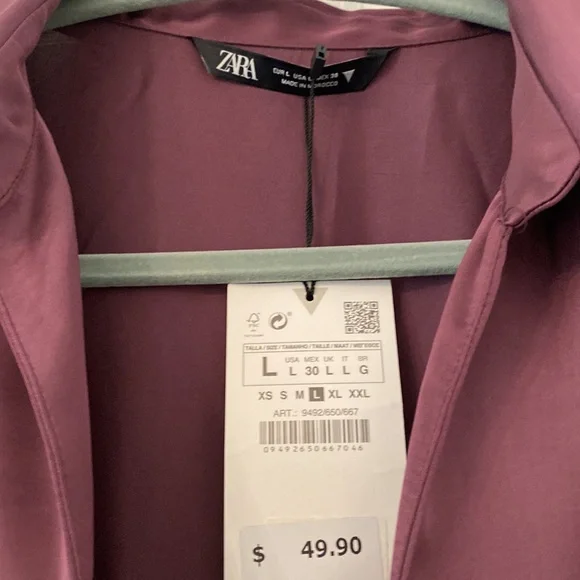 Purple wrap dress - Picture 4 of 7